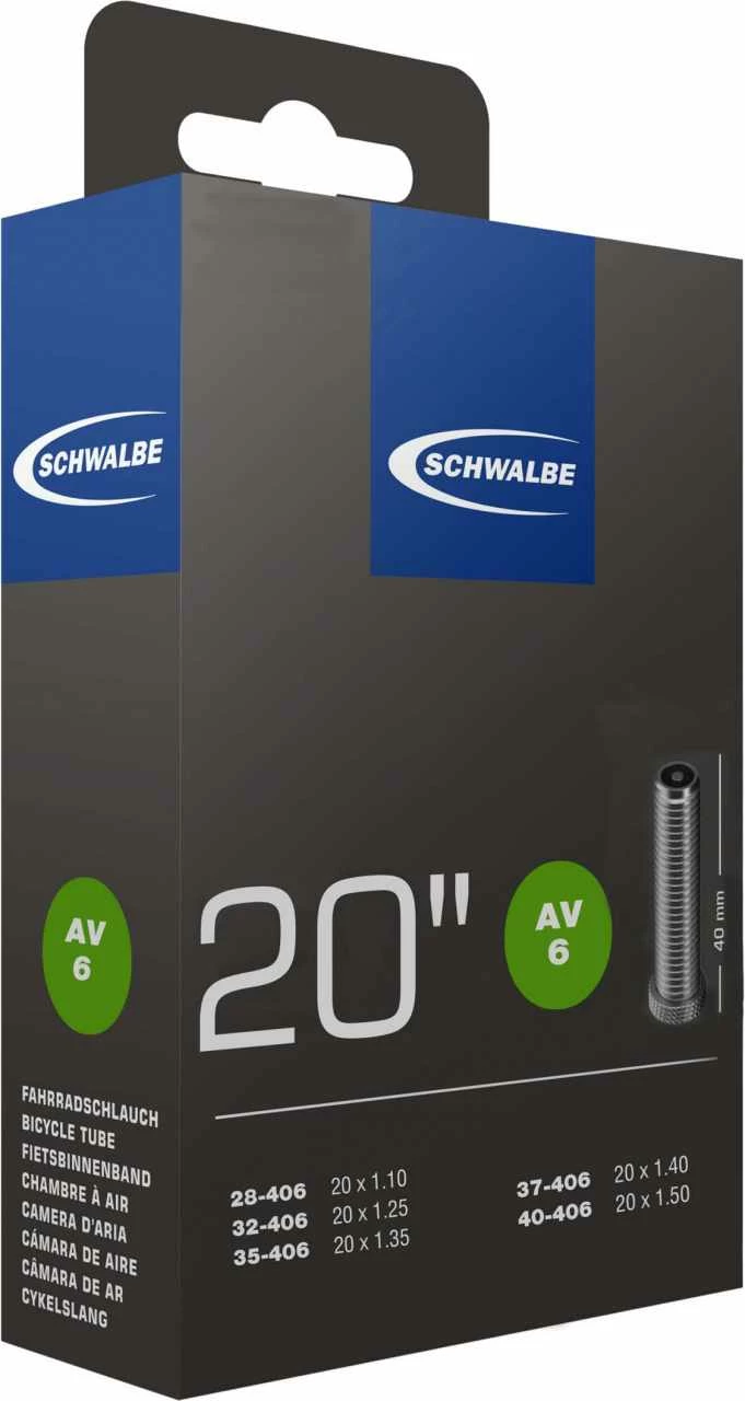 Chambre à Air Schwalbe AV No. 6 20". 1 Chambre à Air Schwalbe AV No. 6 20".