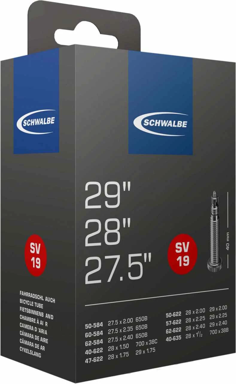 Chambre à Air Schwalbe 27/28x1.5-2.4 S SV19 (27.5"/28"/29") 1 Chambre à Air Schwalbe 27/28x1.5-2.4 S SV19 (27.5"/28"/29")
