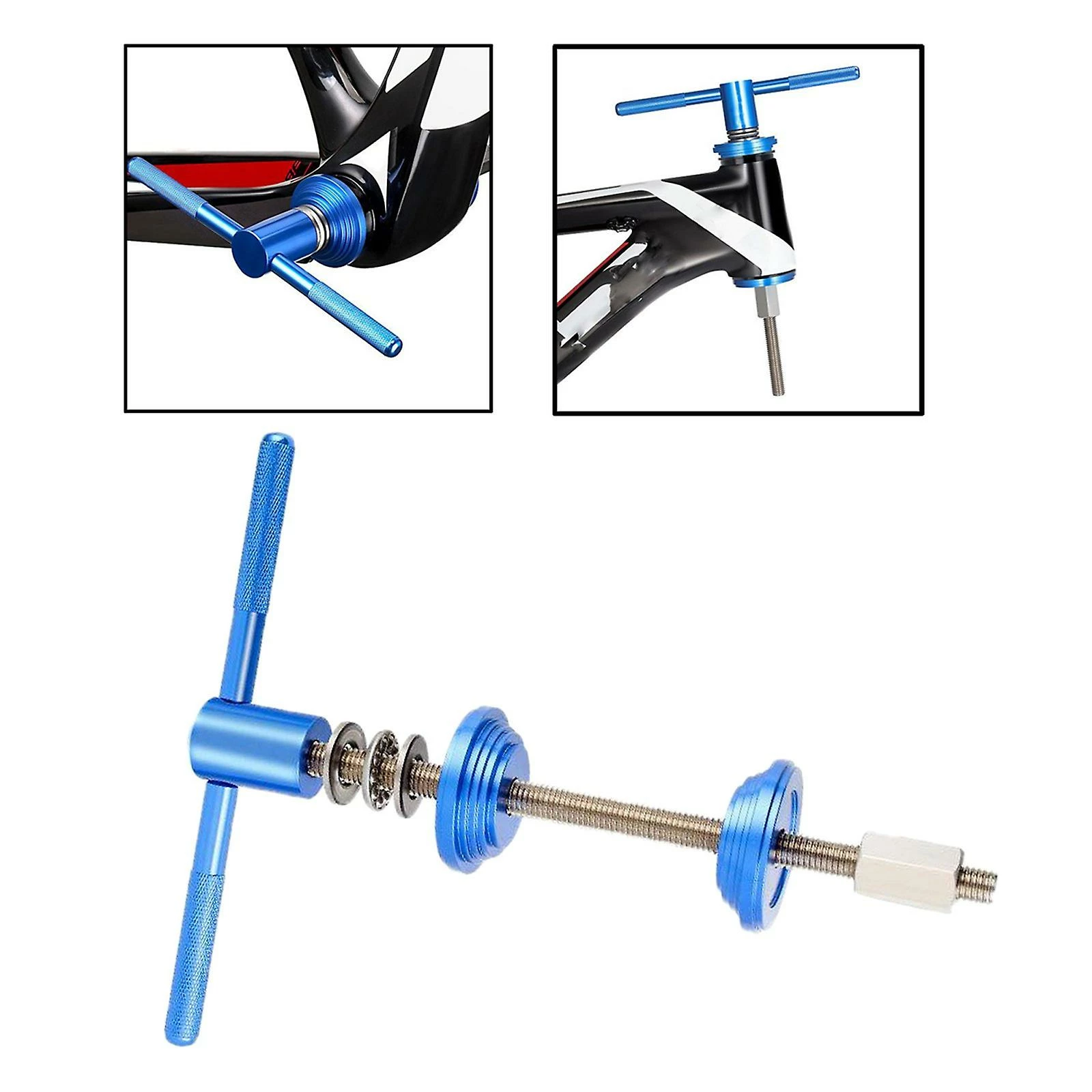 Mickcara Outil D’installation De Presse De Casque De Vélo Et De Pédalier, Outil D’entrée De Presse De Casque De Vélo, Accessoires De Réparation De Vélo 2 Mickcara Outil D’installation De Presse De Casque De Vélo Et De Pédalier, Outil D’entrée De Presse De Casque De Vélo, Accessoires De Réparation De Vélo – Image 2