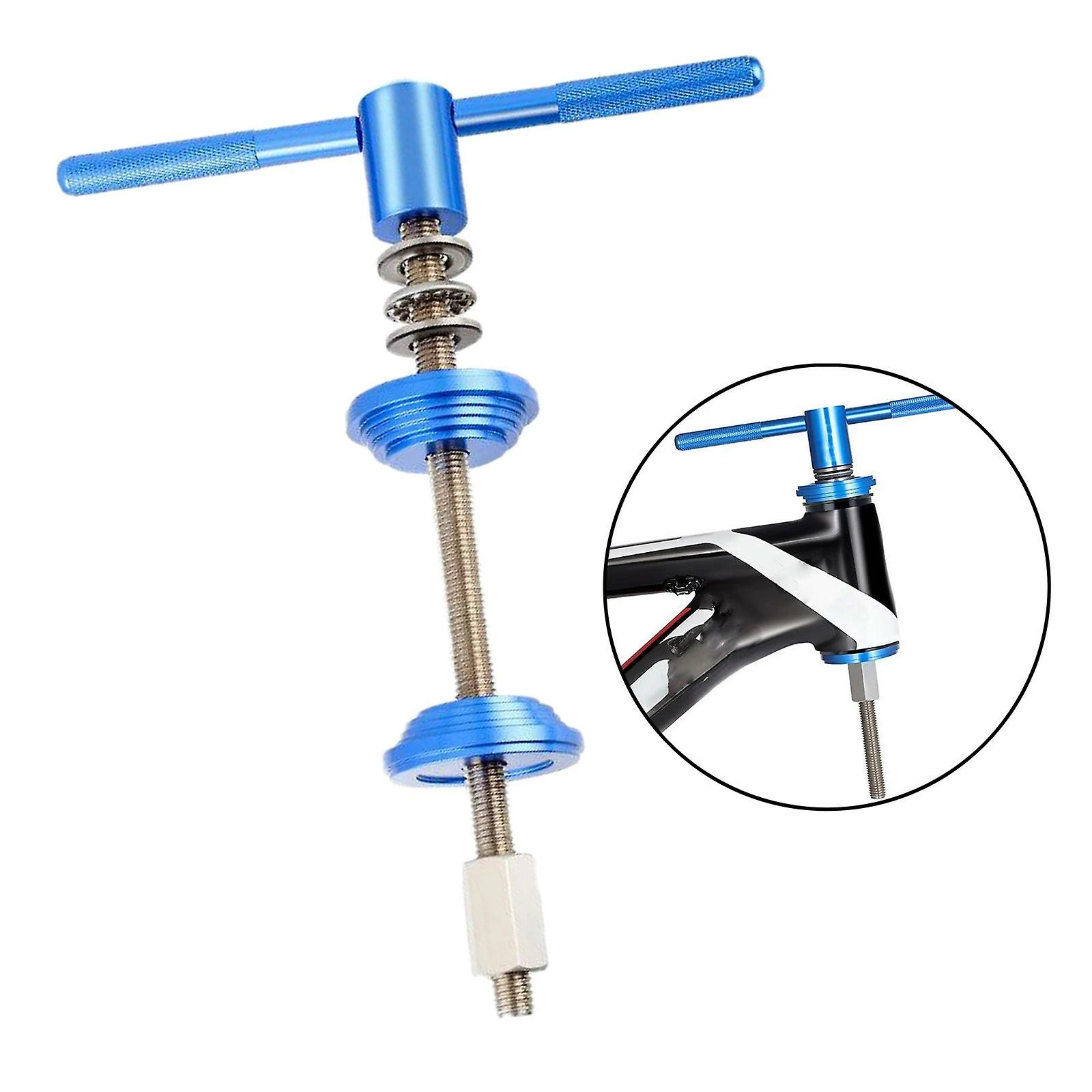 Mickcara Outil D’installation De Presse De Casque De Vélo Et De Pédalier, Outil D’entrée De Presse De Casque De Vélo, Accessoires De Réparation De Vélo 3 Mickcara Outil D’installation De Presse De Casque De Vélo Et De Pédalier, Outil D’entrée De Presse De Casque De Vélo, Accessoires De Réparation De Vélo – Image 3