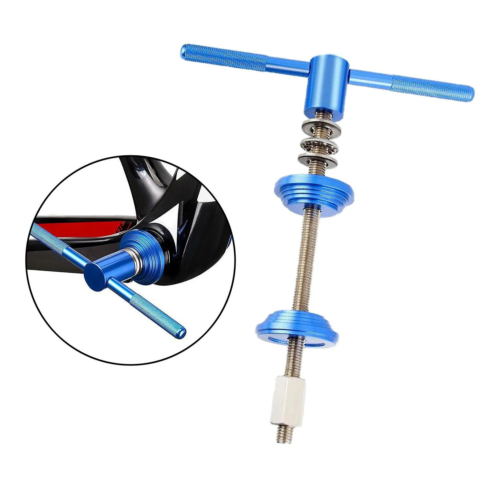 Mickcara Outil D’installation De Presse De Casque De Vélo Et De Pédalier, Outil D’entrée De Presse De Casque De Vélo, Accessoires De Réparation De Vélo 4 Mickcara Outil D’installation De Presse De Casque De Vélo Et De Pédalier, Outil D’entrée De Presse De Casque De Vélo, Accessoires De Réparation De Vélo – Image 4