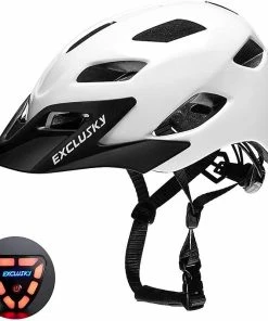 Casque De Vélo Pour Adultes Mimigo Avec Feu Arrière Pour Navetteur Urbain Réglable Pour Hommes / Femmes Casque Respirant Et Réglable Léger
