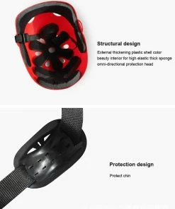 BESTORE 7 Pièces Roller Skating Sports Pour Enfants Casque D'extérieur Set In Red 8 BESTORE 7 Pièces Roller Skating Sports Pour Enfants Casque D'extérieur Set In Red -Pédales de vélo Soldes Boutique 202737096 max