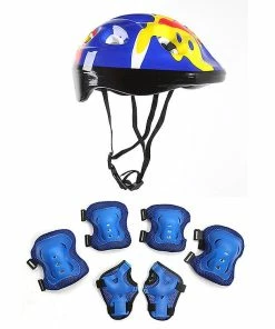 BESTORE Blue Flower 7 Piece Set Kit De Casque Pour Enfants
