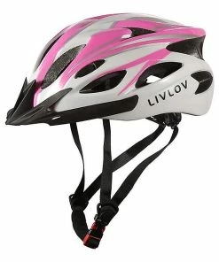 Mickcara Casque De Vélo Livlov V1 Pour Adultes Avec Visière Et Coussin Amovibles, 18 évents, Casque De Vélo Léger Réglable De 56 à 62 Cm
