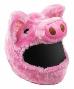Favrison Pink Pig Tictoc Peluche Housse De Casque De Moto Pour Hommes Femmes