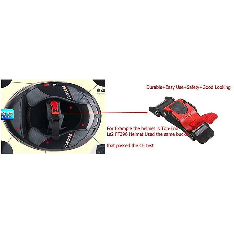 Unbranded 3pcs Casque De Moto Boucle Vélo Anti-collision Casque Clip Mentonnière Boucle à Dégagement Rapide Boucle Universelle 3 Unbranded 3pcs Casque De Moto Boucle Vélo Anti-collision Casque Clip Mentonnière Boucle à Dégagement Rapide Boucle Universelle – Image 3