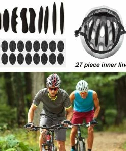 Unbranded 27pcs / Set Ultralight Helmet Pad Universal Amovible Anti Collision Casque Rembourrage Casque Accessoire -Pédales de vélo Soldes Boutique 353397686 max