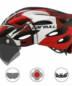 Unbranded Lentille De Casque De Sécurité De Cyclisme Ultraléger (rouge)