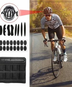 Aowear 27pcs / Set Ultralight Casque Pad Universel Amovible Casque Anti-collision Rembourrage Casque Accessoire