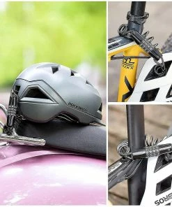 Unbranded Casque De Vélo Serrure Sécurité Casque De Moto Serrure Mot De Passe Câble Serrure De Câble Serrure De Vélo De Montagne Sac à Dos Serrure De Câble Portable Verrou De Câble -Pédales de vélo Soldes Boutique 371576353 max