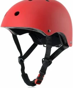 Unbranded Casque De Vélo Pour Enfants, Réglable Et Multi-sport, Du Tout-petit à La Jeunesse, Rouge-moyen
