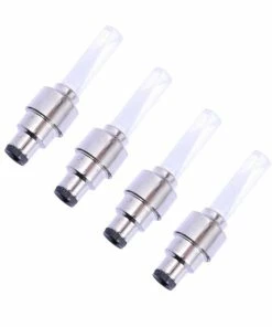 4 Pcs Bouchon De Valve De Pneu Roue Lumières Lumière Pour Voiture Vélo Moto (Coloré) ECLAIRAGE POUR CYCLE - Avis / Test