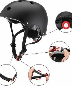 Unbranded Ensemble D’équipement De Protection Pour Enfants Casque De Sécurité Genouillères Coudières Poignets Jeunes Sport -Pédales de vélo Soldes Boutique 417712338 max