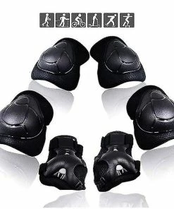 Unbranded Ensemble D’équipement De Protection Pour Enfants Casque De Sécurité Genouillères Coudières Poignets Jeunes Sport -Pédales de vélo Soldes Boutique 417712557 max