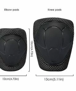 Unbranded Ensemble D’équipement De Protection Pour Enfants Casque De Sécurité Genouillères Coudières Poignets Jeunes Sport -Pédales de vélo Soldes Boutique 417712689 max