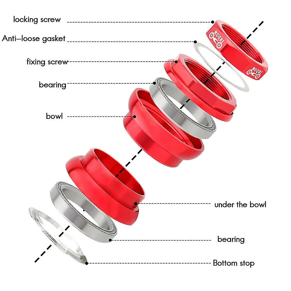 Unbranded Casque Muqzi 34mm, Compatible Avec Les écouteurs à Fourche Brompton 1 1/8 » (28,6 Mm), 2 5 Unbranded Casque Muqzi 34mm, Compatible Avec Les écouteurs à Fourche Brompton 1 1/8 » (28,6 Mm), 2 – Image 5