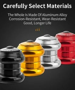 Unbranded Muqzi 1 1/8 « Casque Compatible Avec Tube Droit Non Fileté De 28,6 Mm, Or -Pédales de vélo Soldes Boutique 432327578 max