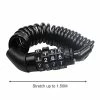 Tib Vélo Casque Serrure Code Mot De Passe Vélo Combinaison Serrure Vélo Câble Serrure Tough Sécurité Codé Câblage Vélo Serrure De Sécurité