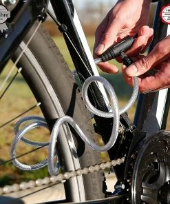 Unbranded Serrure De Vélo En Spirale Avec 2 Clés / Serrure De Câble En Spirale Pour Vélos, 150 Cm De Long, Idéale Pour Sécuriser Des Accessoires Tels Que Casque, Selles Et Autres Choses Sur Un