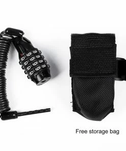 Unbranded Mini Casque Antivol Serrure De Casque à 4 Chiffres Serrure De Vélo Serrure De Câble -Pédales de vélo Soldes Boutique 473992378 max
