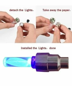 4pcs Vélo Voiture Moteur Roue Pneu Pneu Valve Bouchon Lumière LED A Parlé Lampe Clignotante_Z232 - Avis / Test