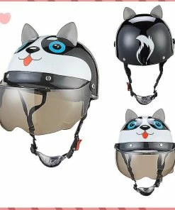 Unbranded Enfants Casque Mignon Dessin Animé Casque De Voiture électrique Casque D’enfant Casque