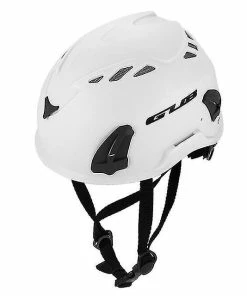 Unbranded Casque D’escalade Casque De Sécurité De Cyclisme W / Lampe Frontale Earmuff Feu Arrière Points D’attache Pour La Randonnée Escalade Casque De Vélo Spéléologique