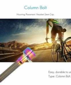 Unbranded M6x30mm Titanium Bolts Pour Bicycle Colonne Casque Stem Cap Bolt Bike Screw Rainbow -Pédales de vélo Soldes Boutique 554490639 max