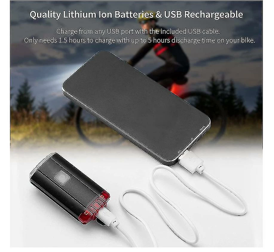 Unbranded Lumière De Casque De Vélo, Usb Rechargeable Double Avant Arrière Lumineux Lumière De Vélo, Ipx3 Lumière De Vélo Portable Résistant à L’eau Pour Tous Les Cyclistes De Route (noir) 5 Unbranded Lumière De Casque De Vélo, Usb Rechargeable Double Avant Arrière Lumineux Lumière De Vélo, Ipx3 Lumière De Vélo Portable Résistant à L’eau Pour Tous Les Cyclistes De Route (noir) – Image 5