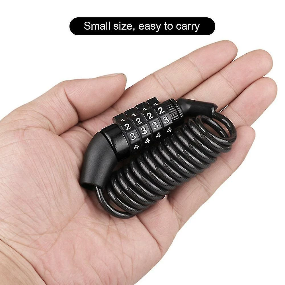Unbranded Chaîne De Casque Durable Combinaison à 4 Chiffres Vélo De Montagne Portable Câble Antivol Antivol Verrouillage De Vélo Serrure De Vélo 4 Unbranded Chaîne De Casque Durable Combinaison à 4 Chiffres Vélo De Montagne Portable Câble Antivol Antivol Verrouillage De Vélo Serrure De Vélo – Image 4
