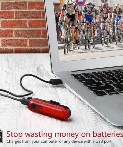 Unbranded Feux Arrière De Vélo En Deux Pièces, Feux Arrière De Vélo Rechargeables USB Super Lumineux, Accessoires LED Rouges à Haute Intensité, Adaptés à Tout Vélo Ou Casque -Pédales de vélo Soldes Boutique 613217534 max