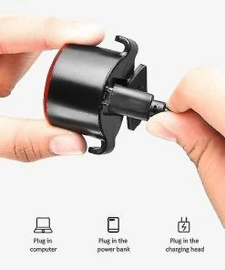 Unbranded Mini Led Bicycle Tail Light Usb Chargeable Bike Rear Lights Ipx6 Imperméable à L’eau Avertissement De Sécurité Cyclisme Light Casque Sac à Dos -Pédales de vélo Soldes Boutique 622309122 max