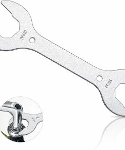 Nufasion Vélo Casque Clé Scooter Vélo Vélo Casque Clé Clé Multi Tête Outil De Réparation 30 32 36 40mm Vélo Scooter Clé Outil, Argent1pcs