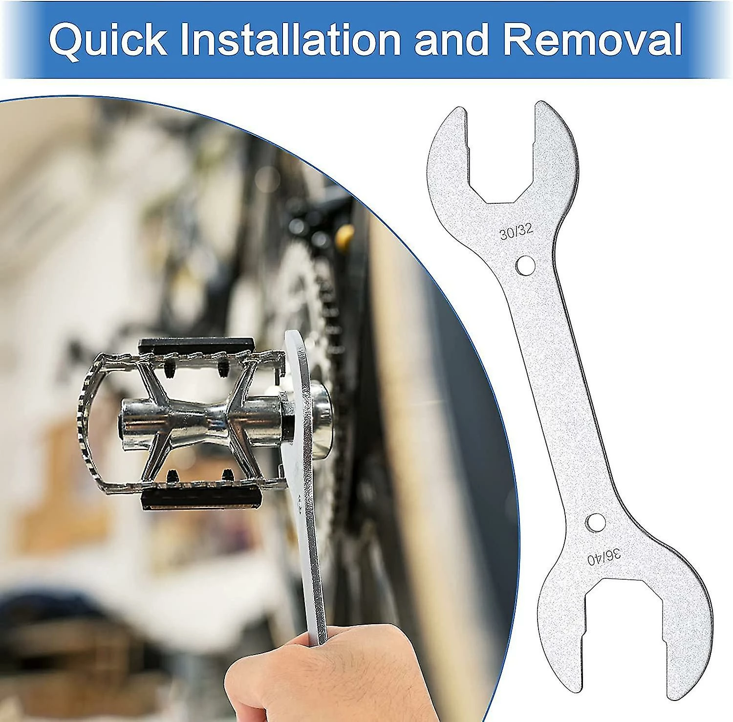 Nufasion Vélo Casque Clé Scooter Vélo Vélo Casque Clé Clé Multi Tête Outil De Réparation 30 32 36 40mm Vélo Scooter Clé Outil, Argent1pcs 4 Nufasion Vélo Casque Clé Scooter Vélo Vélo Casque Clé Clé Multi Tête Outil De Réparation 30 32 36 40mm Vélo Scooter Clé Outil, Argent1pcs – Image 4