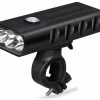 Unbranded Phares De Vélo Usb Rechargeable Built-in Batterie Haute Capacité Trois Modes Outdoor Mountain Bike Ipx5 Imperméable à L’eau Casque Accessoires De Vélo (bla
