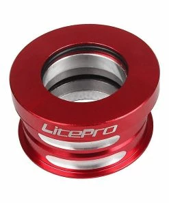 Unbranded Litepro Cnc Usinage Haute Précision Alliage D’aluminium 44mm Vélo Casque Vélo Accessoire - Rouge