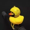 Unbranded Mignon Casque Canard Vélo Cloche Avec Led Lumière Caoutchouc Canard Vélo Guidon Cornes Drôle Accessoires De Vélo