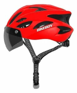 Unbranded Casque De Cyclisme Avec Lunettes Casque De Vélo Monobloc Accessoires De Vélo De Montagne