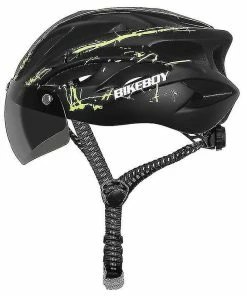 Unbranded Casque De Cyclisme Avec Lunettes Casque De Vélo Monobloc Accessoires De Vélo De Montagne