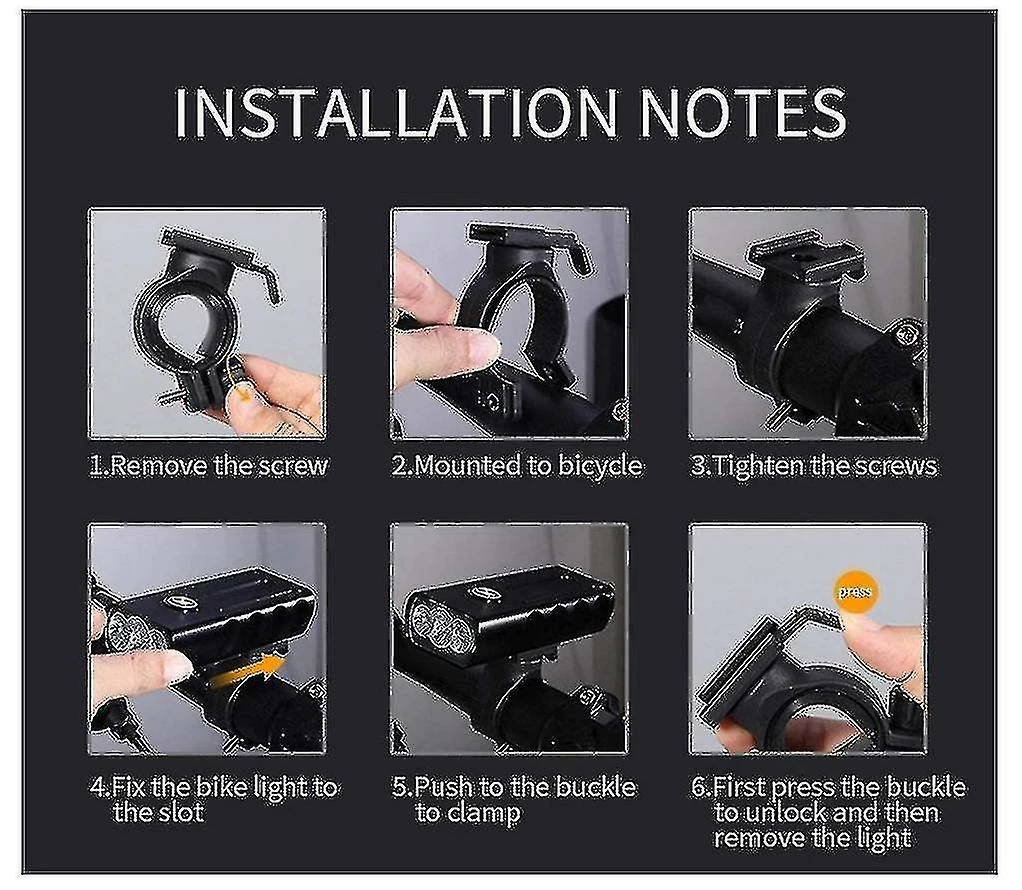 Unbranded Phares De Vélo Usb Rechargeable Built-in Batterie Haute Capacité Trois Modes Outdoor Mountain Bike Ipx5 Imperméable à L’eau Casque Accessoires De Vélo (bla 4 Unbranded Phares De Vélo Usb Rechargeable Built-in Batterie Haute Capacité Trois Modes Outdoor Mountain Bike Ipx5 Imperméable à L’eau Casque Accessoires De Vélo (bla – Image 4