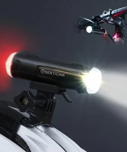 Unbranded Casque De Vélo Light Best Usb Rechargeable Bicyclette Mtb Front Back Light Senticam