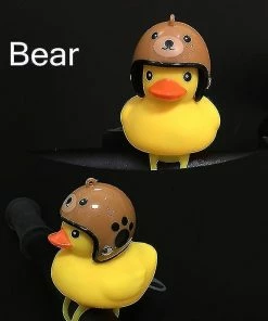 Unbranded Mtb Road Bike Bell Little Yellow Duck Avec Casque Klaxon Pour Enfants, Accessoires De Guidon De Vélo Jouets Pour Enfants Adultes Livraison Gratuite