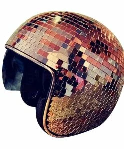 Unbranded Casque Disco Ball Avec Visière Rétractable Pour Accessoires De Discothèque Cool