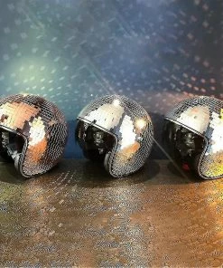Unbranded Casque Disco Ball Avec Visière Rétractable Pour Accessoires De Discothèque Cool -Pédales de vélo Soldes Boutique 737569348 max