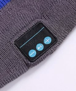 Unbranded Casquette De Casque Compatible Bluetooth Tricotée D’hiver Chaude Et Rayée Assortie Aux Couleurs -Pédales de vélo Soldes Boutique 776473289 max