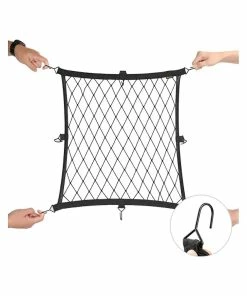 Unbranded Rhinowalk Support De Casque De Moto Net 8 Crochets En Plastique Porte-filet De Moto à Bagages Mesh Storage Tr