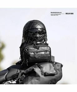 Unbranded Rhinowalk Support De Casque De Moto Net 8 Crochets En Plastique Porte-filet De Moto à Bagages Mesh Storage Tr -Pédales de vélo Soldes Boutique 777667972 max