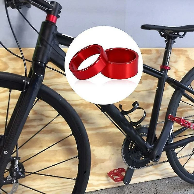 Beitong 4pcs / Set 5/10/15 / 20mm Casque En Alliage D’aluminium Stem Spacer 28.6mm Fork Washer Cap Pour Road Bike Cycli 2 Beitong 4pcs / Set 5/10/15 / 20mm Casque En Alliage D’aluminium Stem Spacer 28.6mm Fork Washer Cap Pour Road Bike Cycli – Image 2