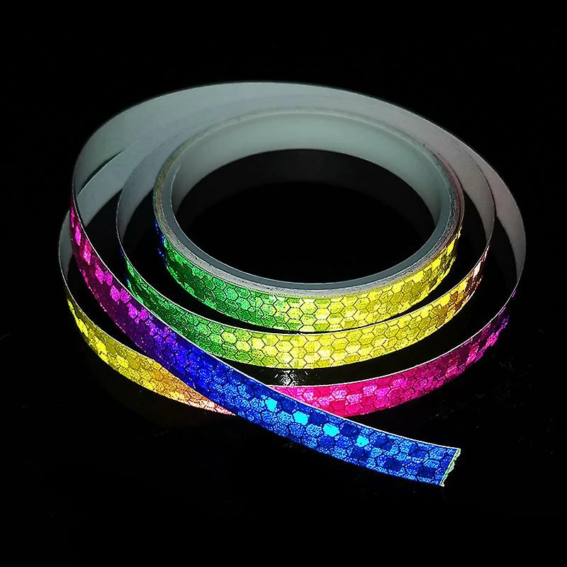 Alisili 1cm * 8m Autocollants De Vélo Ruban Réfléchissant Fluorescent VTT Vélo Bandes De Vélo Cyclisme Bandes De VTT Pour Casque De Vélo Moto Scooter 3 Alisili 1cm * 8m Autocollants De Vélo Ruban Réfléchissant Fluorescent VTT Vélo Bandes De Vélo Cyclisme Bandes De VTT Pour Casque De Vélo Moto Scooter – Image 3
